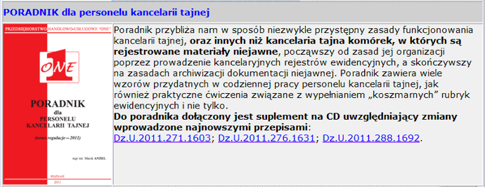 www.one1.pl - tu znajdziesz pełną ofertę...